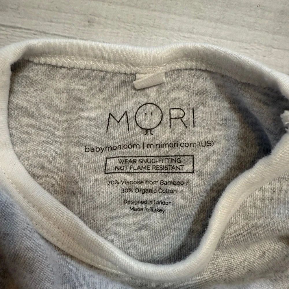 Mori Baby grey‎ pajama top 2/3